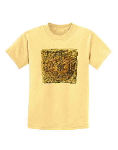 Stone Carving Sepia Childrens T-Shirt-Childrens T-Shirt-TooLoud-Daffodil-Yellow-X-Small-Davson Sales