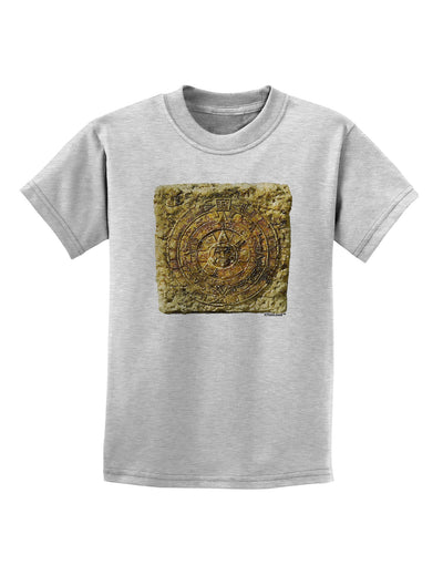 Stone Carving Sepia Childrens T-Shirt-Childrens T-Shirt-TooLoud-AshGray-X-Small-Davson Sales