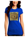 Stone Carving Sepia Juniors Crew Dark T-Shirt-T-Shirts Juniors Tops-TooLoud-Royal-Blue-Juniors Fitted Small-Davson Sales