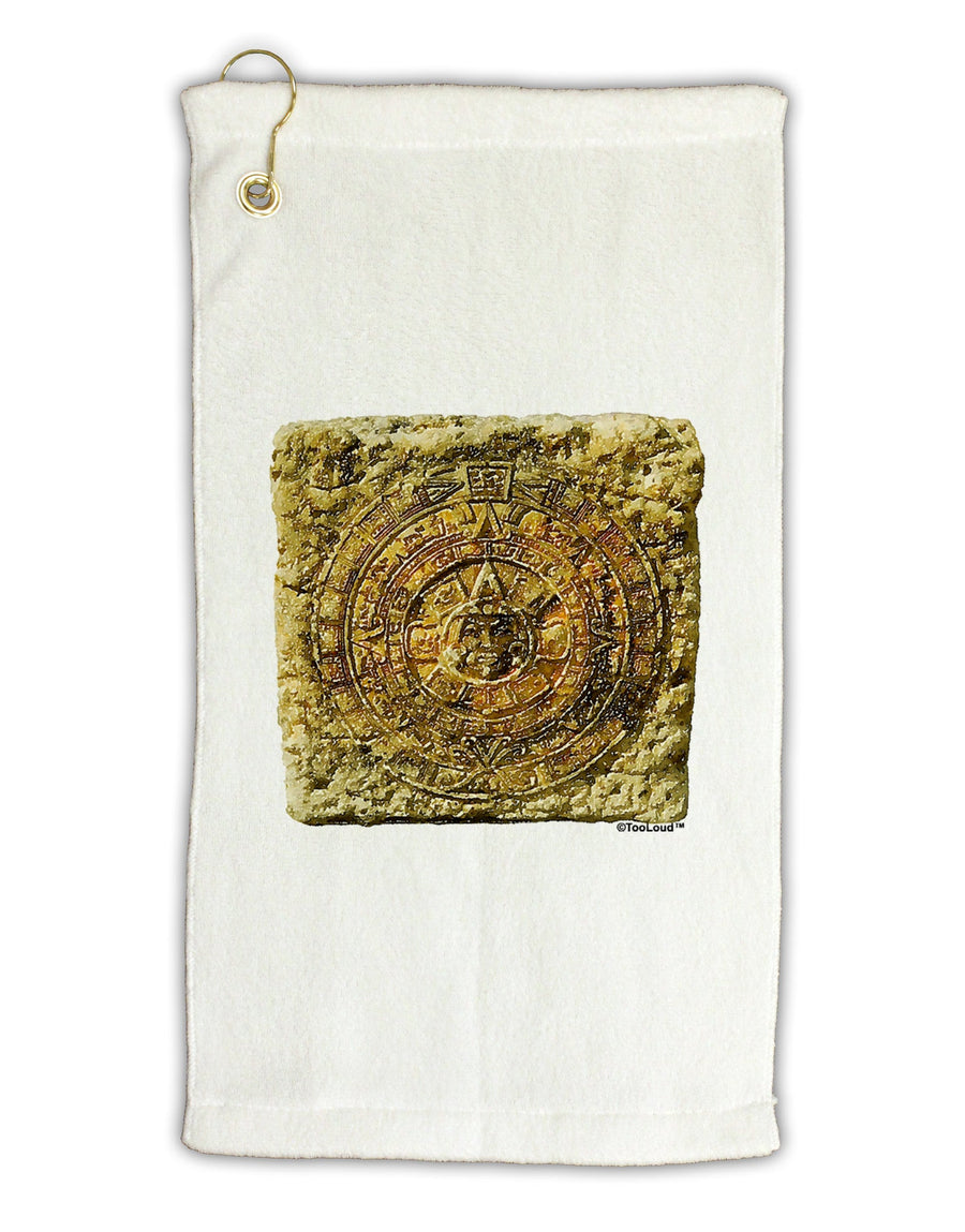 Stone Carving Sepia Micro Terry Gromet Golf Towel 11&#x22;x19-Golf Towel-TooLoud-White-Davson Sales