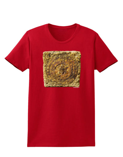 Stone Carving Sepia Womens Dark T-Shirt-TooLoud-Red-X-Small-Davson Sales