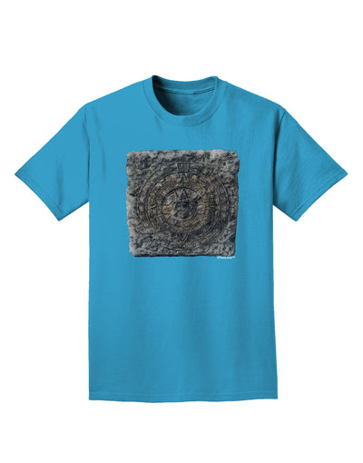 Stone Carving Watercolor Adult Dark T-Shirt-Mens T-Shirt-TooLoud-Turquoise-Small-Davson Sales