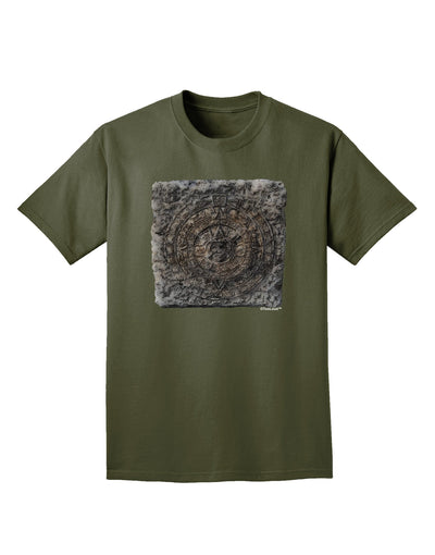 Stone Carving Watercolor Adult Dark T-Shirt-Mens T-Shirt-TooLoud-Military-Green-Small-Davson Sales