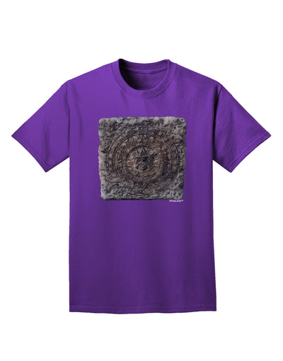 Stone Carving Watercolor Adult Dark T-Shirt-Mens T-Shirt-TooLoud-Purple-Small-Davson Sales