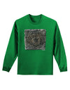 Stone Carving Watercolor Adult Long Sleeve Dark T-Shirt-TooLoud-Kelly-Green-Small-Davson Sales