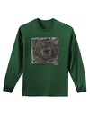 Stone Carving Watercolor Adult Long Sleeve Dark T-Shirt-TooLoud-Dark-Green-Small-Davson Sales