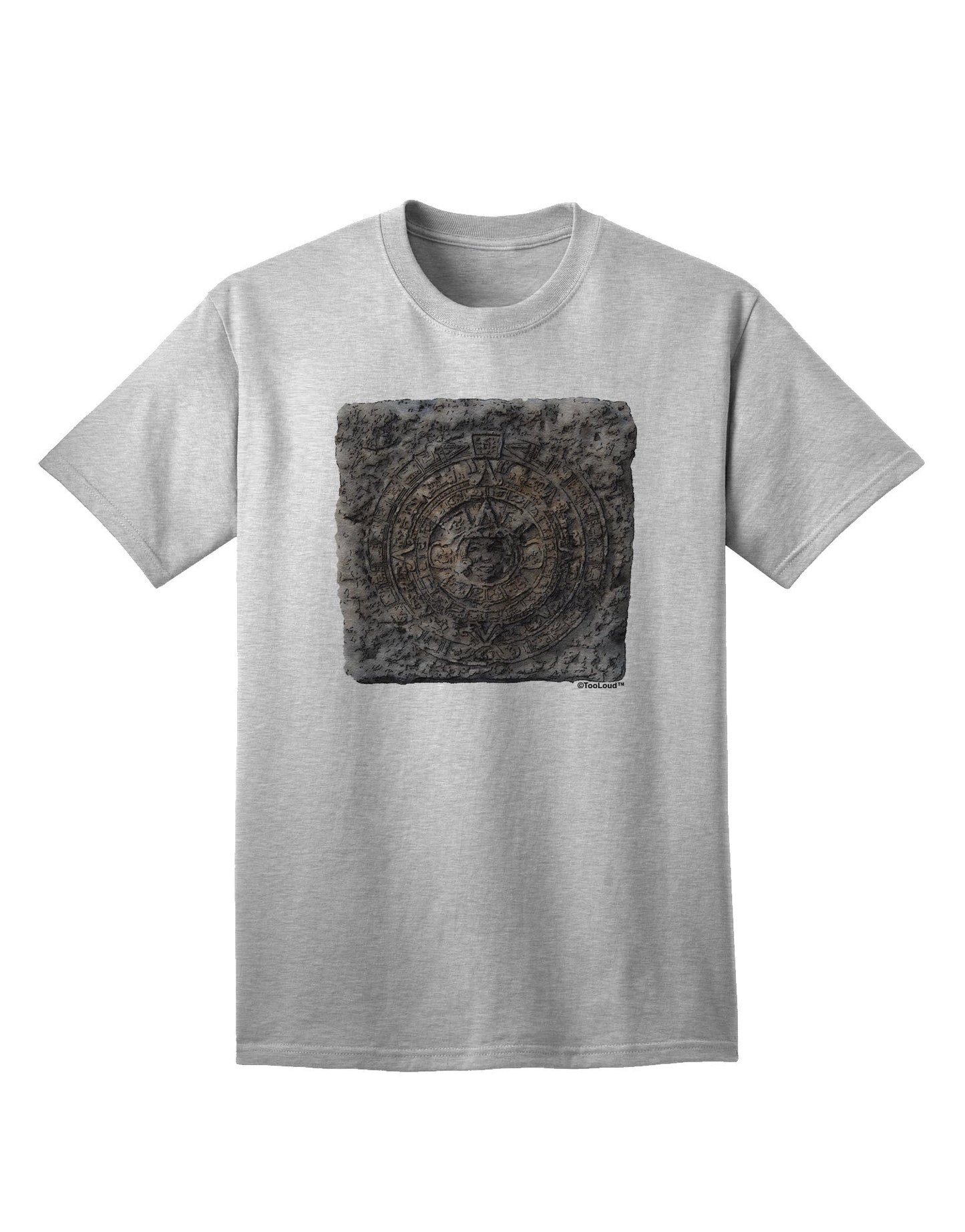 Stone Carving Watercolor Adult T-Shirt-Mens T-Shirt-TooLoud-AshGray-Small-Davson Sales