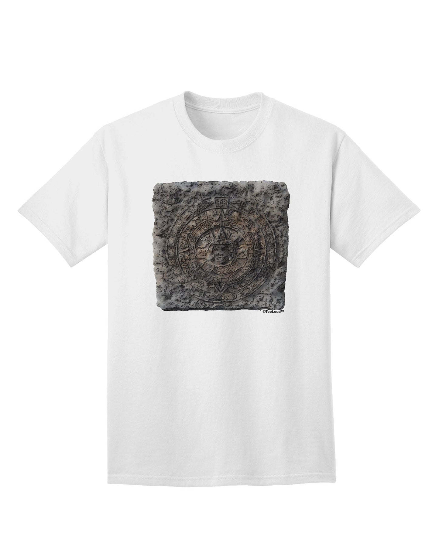 Stone Carving Watercolor Adult T-Shirt-Mens T-Shirt-TooLoud-White-Small-Davson Sales