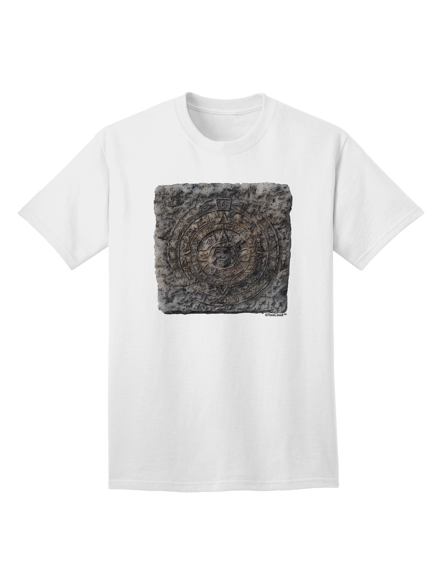 Stone Carving Watercolor Adult T-Shirt-Mens T-Shirt-TooLoud-White-Small-Davson Sales