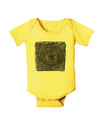 Stone Carving Watercolor Baby Romper Bodysuit-Baby Romper-TooLoud-Yellow-06-Months-Davson Sales