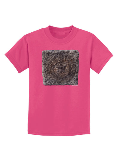 Stone Carving Watercolor Childrens Dark T-Shirt-Childrens T-Shirt-TooLoud-Sangria-X-Small-Davson Sales