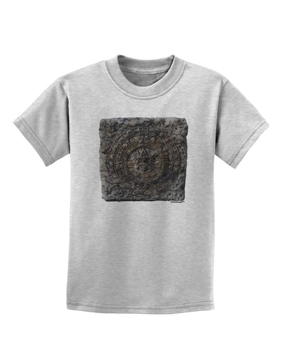 Stone Carving Watercolor Childrens T-Shirt-Childrens T-Shirt-TooLoud-AshGray-X-Small-Davson Sales