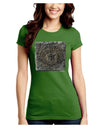 Stone Carving Watercolor Juniors Crew Dark T-Shirt-T-Shirts Juniors Tops-TooLoud-Kiwi-Green-Juniors Fitted Small-Davson Sales