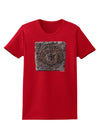 Stone Carving Watercolor Womens Dark T-Shirt-TooLoud-Red-X-Small-Davson Sales