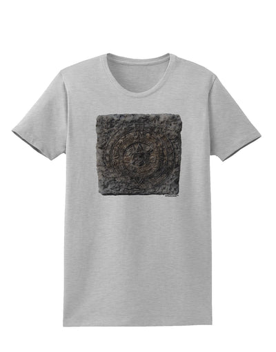 Stone Carving Watercolor Womens T-Shirt-Womens T-Shirt-TooLoud-AshGray-X-Small-Davson Sales