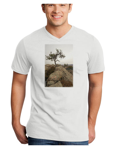 Stone Tree Colorado Adult V-Neck T-shirt by TooLoud-Mens V-Neck T-Shirt-TooLoud-White-Small-Davson Sales