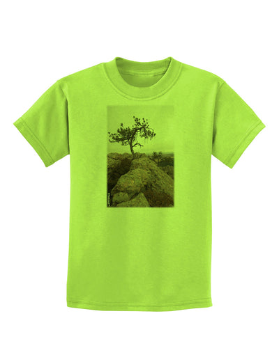 Stone Tree Colorado Childrens T-Shirt by TooLoud-Childrens T-Shirt-TooLoud-Lime-Green-X-Small-Davson Sales