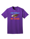Stop Staring At My Bass Adult Dark T-Shirt-Mens T-Shirt-TooLoud-Purple-Small-Davson Sales