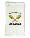 Stop Staring At My Maracas Micro Terry Gromet Golf Towel 16 x 25 inch-Golf Towel-TooLoud-White-Davson Sales