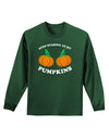 Stop Staring At My Pumpkins Adult Long Sleeve Dark T-Shirt by TooLoud-TooLoud-Dark-Green-Small-Davson Sales