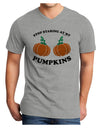 Stop Staring At My Pumpkins Adult V-Neck T-shirt by TooLoud-Mens V-Neck T-Shirt-TooLoud-HeatherGray-Small-Davson Sales