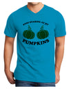 Stop Staring At My Pumpkins Adult V-Neck T-shirt by TooLoud-Mens V-Neck T-Shirt-TooLoud-Turquoise-Small-Davson Sales