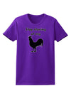 Stop Staring At My Rooster - Design Womens Dark T-Shirt by TooLoud-Womens T-Shirt-TooLoud-Purple-X-Small-Davson Sales