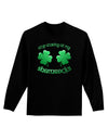 Stop Staring At My Shamrocks Adult Long Sleeve Dark T-Shirt-TooLoud-Black-Small-Davson Sales