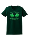 Stop Staring At My Shamrocks Womens Dark T-Shirt-TooLoud-Forest-Green-Small-Davson Sales