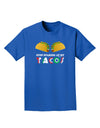 Stop Staring At My Tacos Adult Dark T-Shirt-Mens T-Shirt-TooLoud-Royal-Blue-Small-Davson Sales