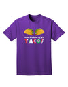 Stop Staring At My Tacos Adult Dark T-Shirt-Mens T-Shirt-TooLoud-Purple-Small-Davson Sales