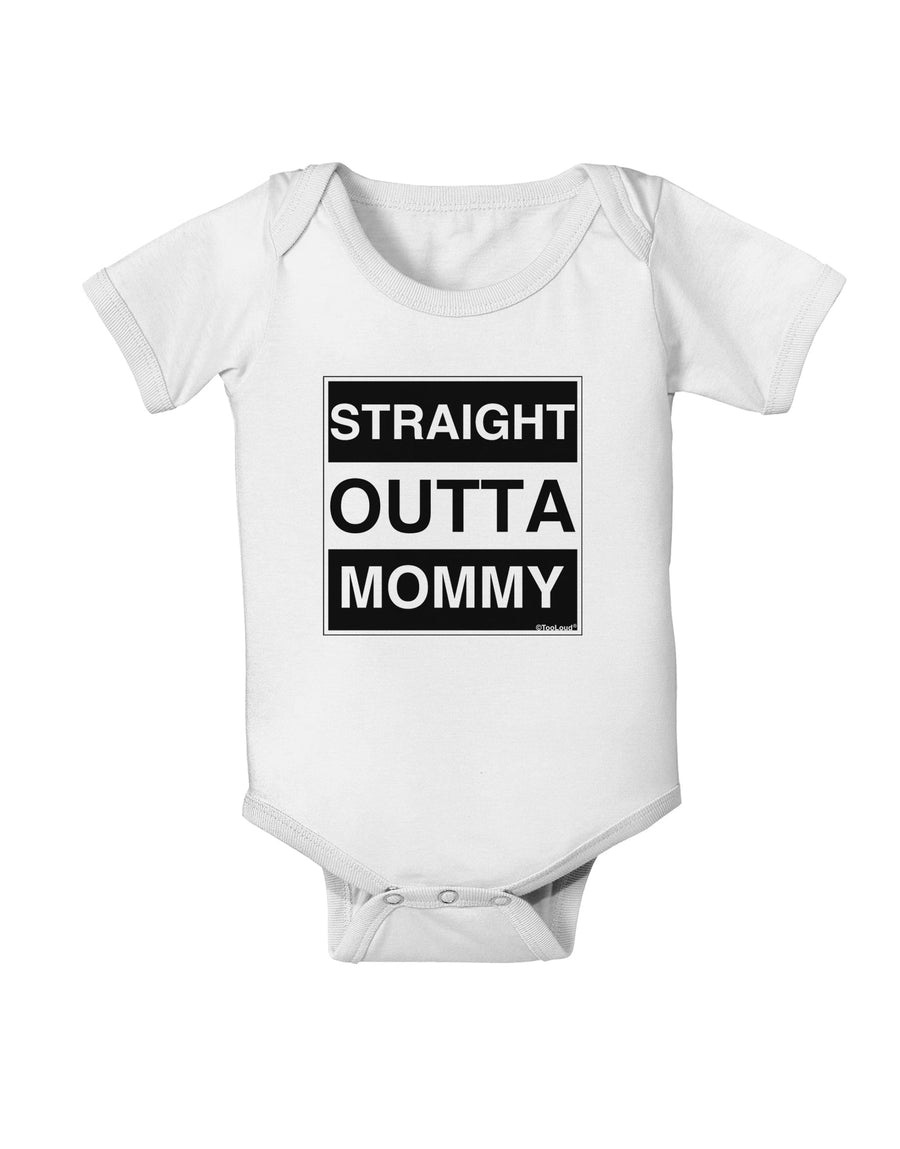 Straight Outta Mommy Baby Romper Bodysuit by TooLoud-TooLoud-White-06-Months-Davson Sales