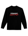 Straight Savage Adult Long Sleeve Dark T-Shirt-TooLoud-Black-Small-Davson Sales