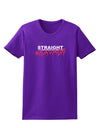 Straight Savage Womens Dark T-Shirt-TooLoud-Purple-X-Small-Davson Sales