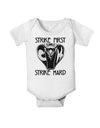 Strike First Strike Hard Cobra Baby Romper Bodysuit-Baby Romper-TooLoud-White-06-Months-Davson Sales