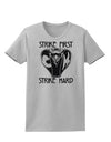 Strike First Strike Hard Cobra Womens T-Shirt-Womens T-Shirt-TooLoud-AshGray-X-Small-Davson Sales