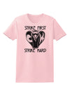 Strike First Strike Hard Cobra Womens T-Shirt Pale Pink 4XL Tooloud