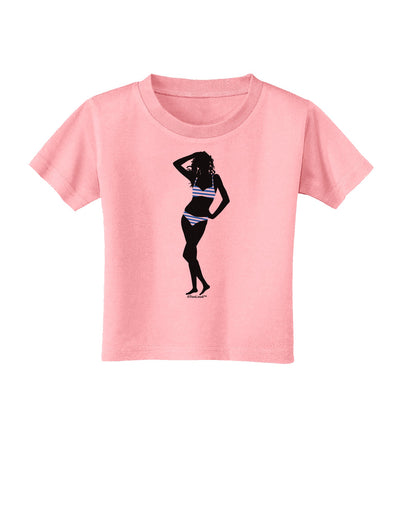 Stripes Bikini Shadow Toddler T-Shirt by TooLoud-Toddler T-Shirt-TooLoud-Candy-Pink-2T-Davson Sales