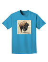 Strong Bison Adult Dark T-Shirt-Mens T-Shirt-TooLoud-Turquoise-Small-Davson Sales