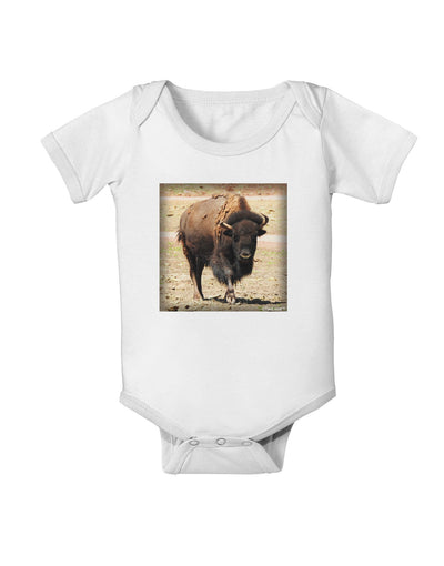 Strong Bison Baby Romper Bodysuit-Baby Romper-TooLoud-White-06-Months-Davson Sales