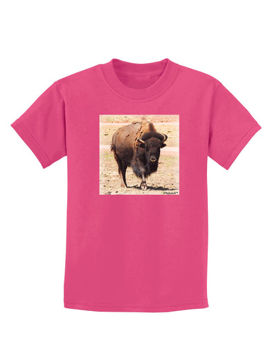 Strong Bison Childrens Dark T-Shirt-Childrens T-Shirt-TooLoud-Sangria-X-Small-Davson Sales