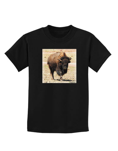 Strong Bison Childrens Dark T-Shirt-Childrens T-Shirt-TooLoud-Black-X-Small-Davson Sales