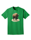 Strong Bison Cutout Adult Dark T-Shirt-Mens T-Shirt-TooLoud-Kelly-Green-Small-Davson Sales