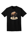 Strong Bison Cutout Adult Dark T-Shirt-Mens T-Shirt-TooLoud-Black-Small-Davson Sales