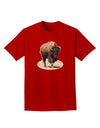 Strong Bison Cutout Adult Dark T-Shirt-Mens T-Shirt-TooLoud-Red-Small-Davson Sales