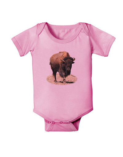 Strong Bison Cutout Baby Romper Bodysuit-Baby Romper-TooLoud-Pink-06-Months-Davson Sales