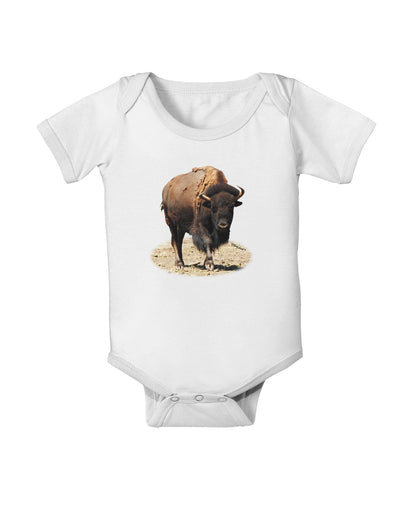 Strong Bison Cutout Baby Romper Bodysuit-Baby Romper-TooLoud-White-06-Months-Davson Sales