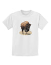 Strong Bison Cutout Childrens T-Shirt-Childrens T-Shirt-TooLoud-White-X-Small-Davson Sales