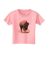 Strong Bison Cutout Toddler T-Shirt-Toddler T-Shirt-TooLoud-Candy-Pink-2T-Davson Sales