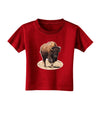 Strong Bison Cutout Toddler T-Shirt Dark-Toddler T-Shirt-TooLoud-Red-2T-Davson Sales